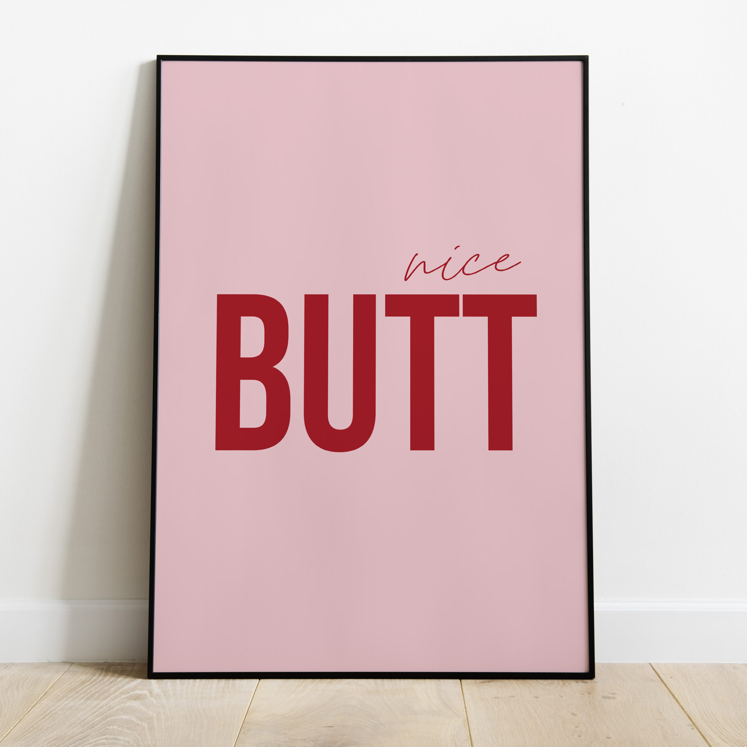 Poster - Nice butt Roze - Afbeelding 2