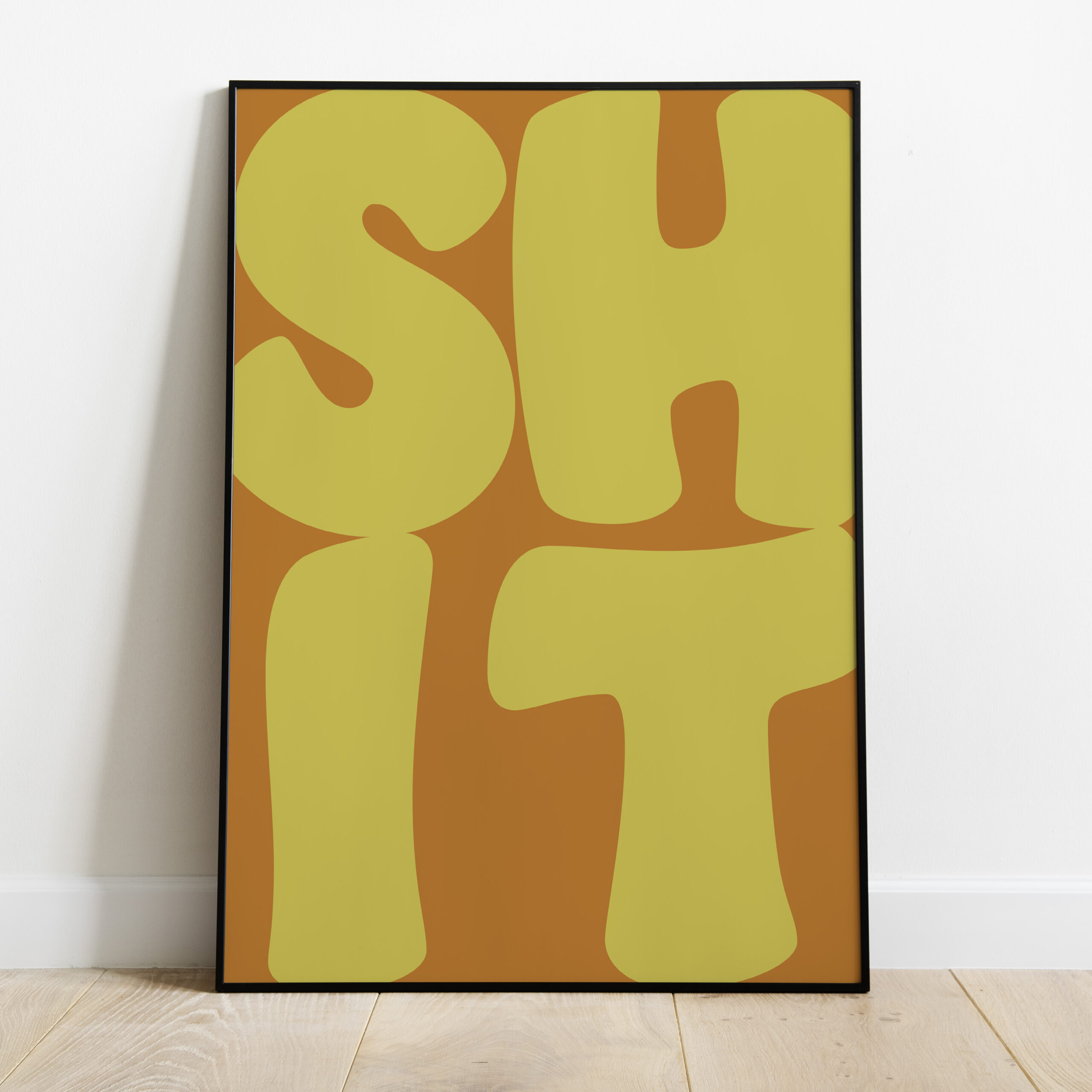 Poster - Shit Geel - Afbeelding 2