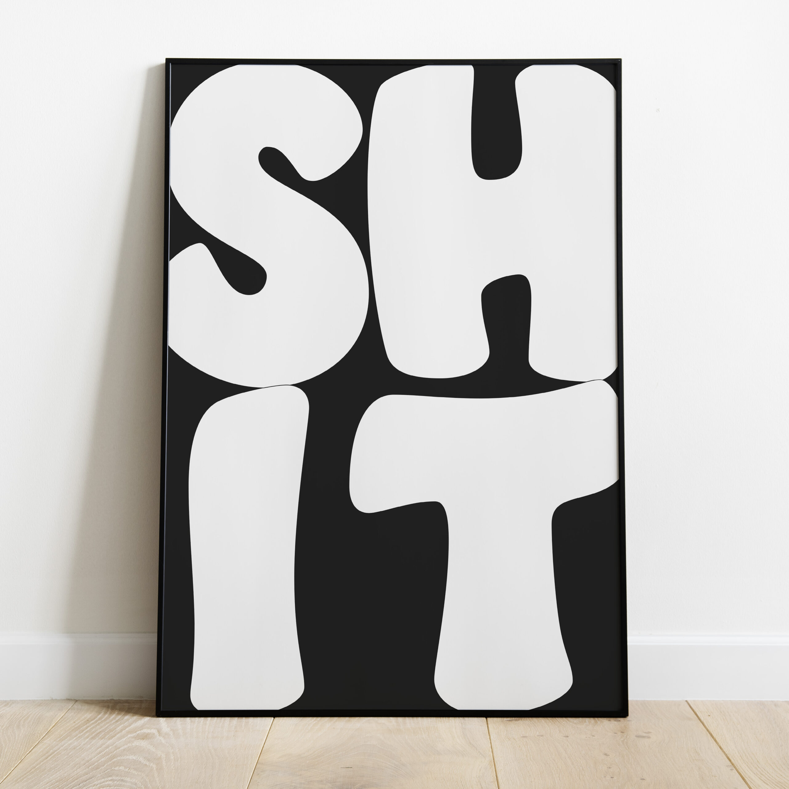 Poster - Shit Zwart Wit - Afbeelding 2