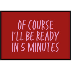 Poster - 5 Minutes rood:roze