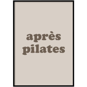 Poster - Après pilates beige