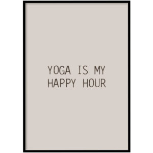 Poster - Happy hour beige