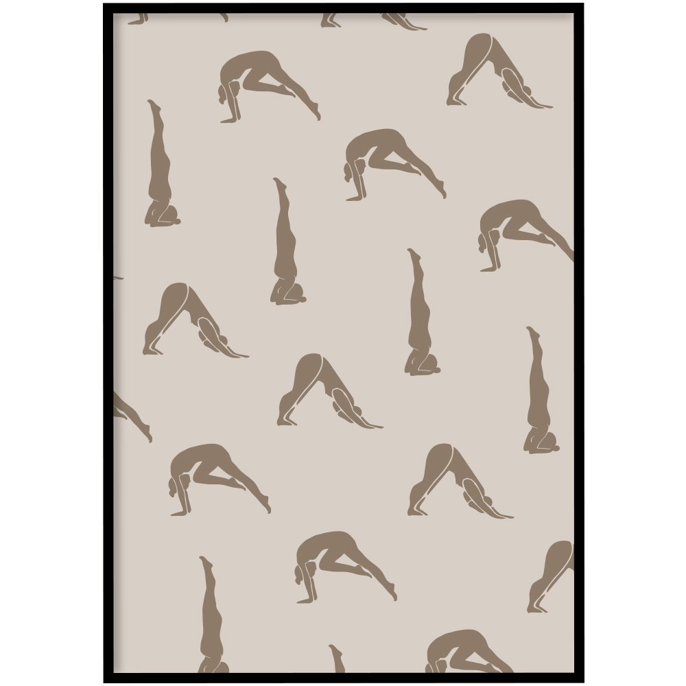 Poster - Houdingen beige