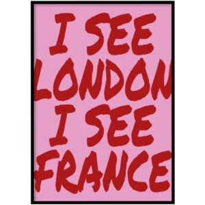 Poster - I see London roze