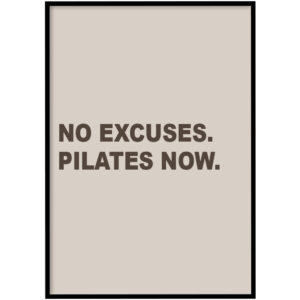 Poster - No excuses