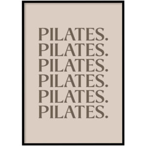 Poster - Pilates beige