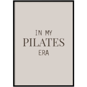 Poster - Pilates era beige