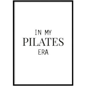 Poster - Pilates era wit