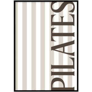 Poster - Pilates strepen