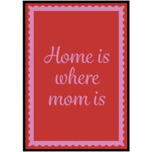 Poster - Home is where mom is