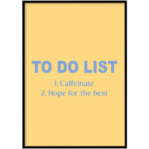 Poster - To do list