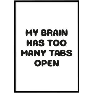Poster - Too many tabs open