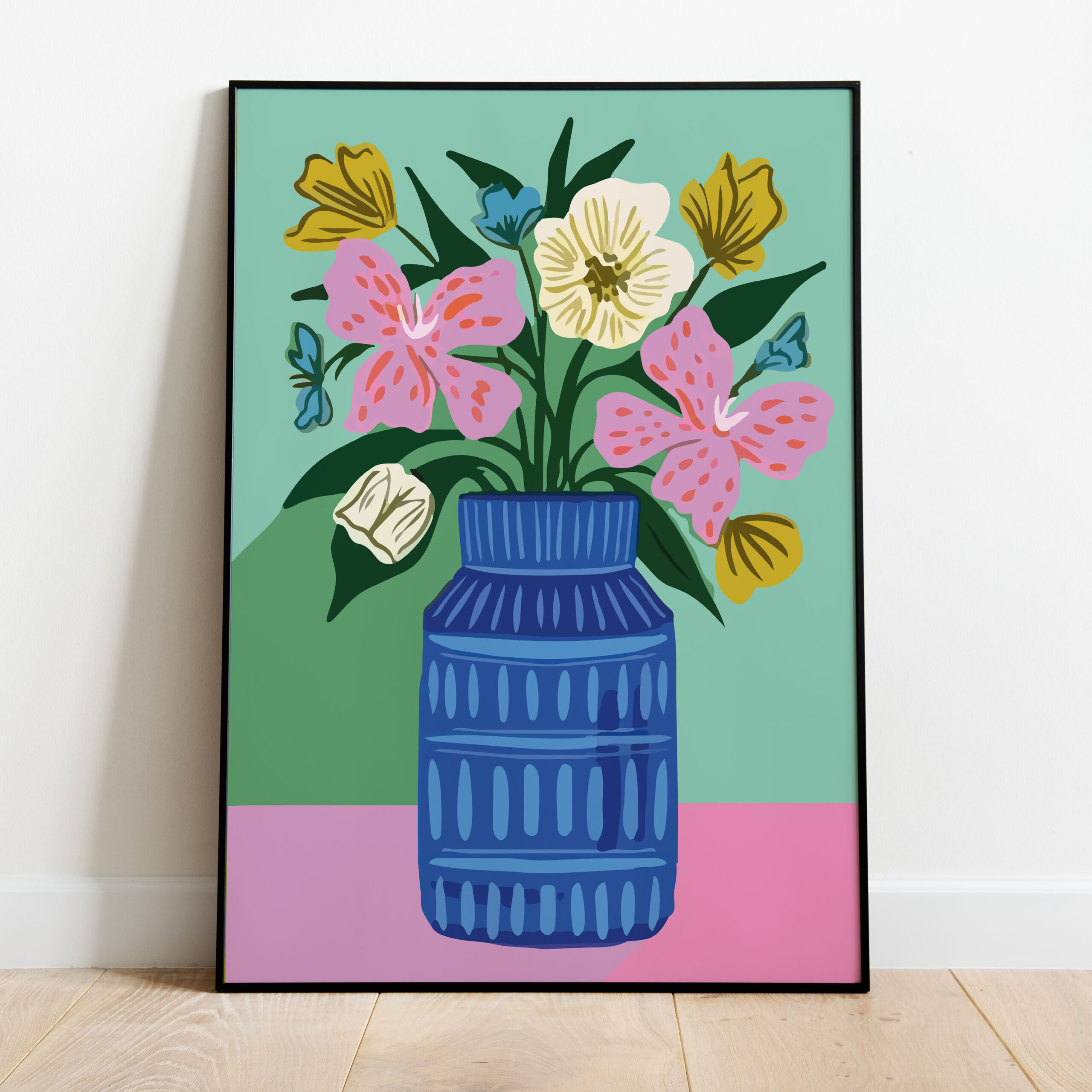 Poster - Vaas blauw - Afbeelding 2