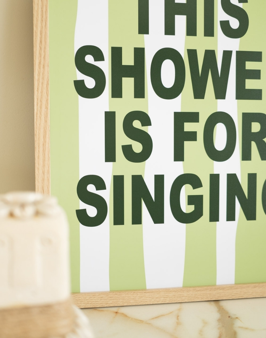 Poster - This shower groen - Afbeelding 3