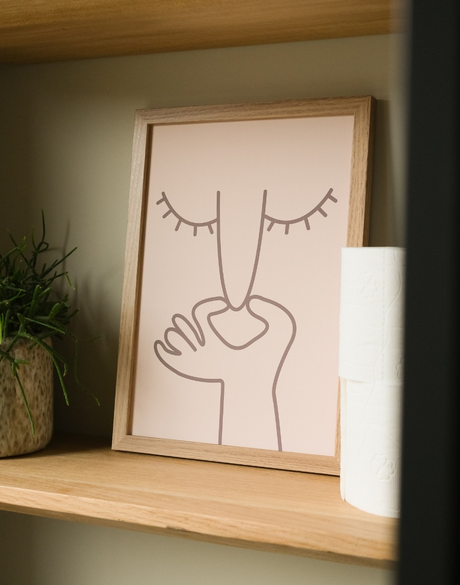 Poster - What a smell beige - Afbeelding 2