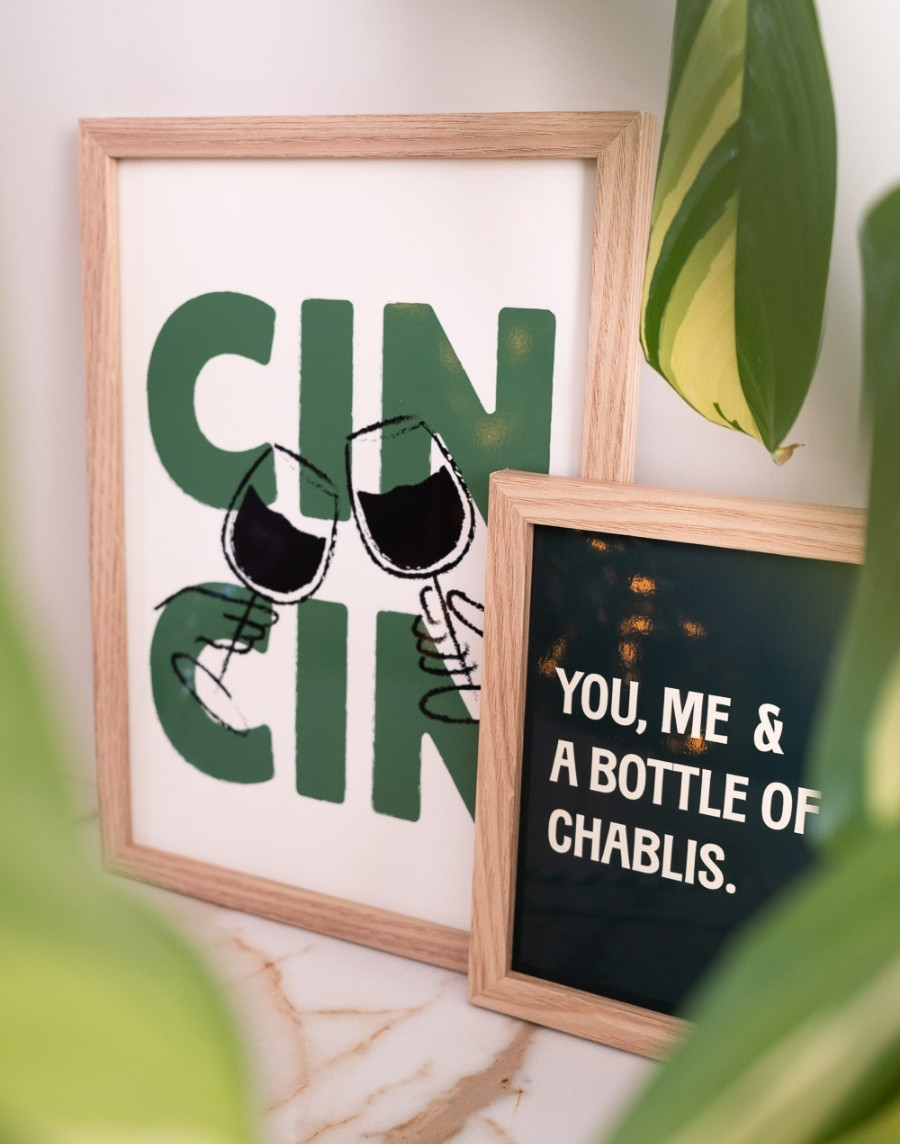 Poster - You, me, Chablis - Afbeelding 4
