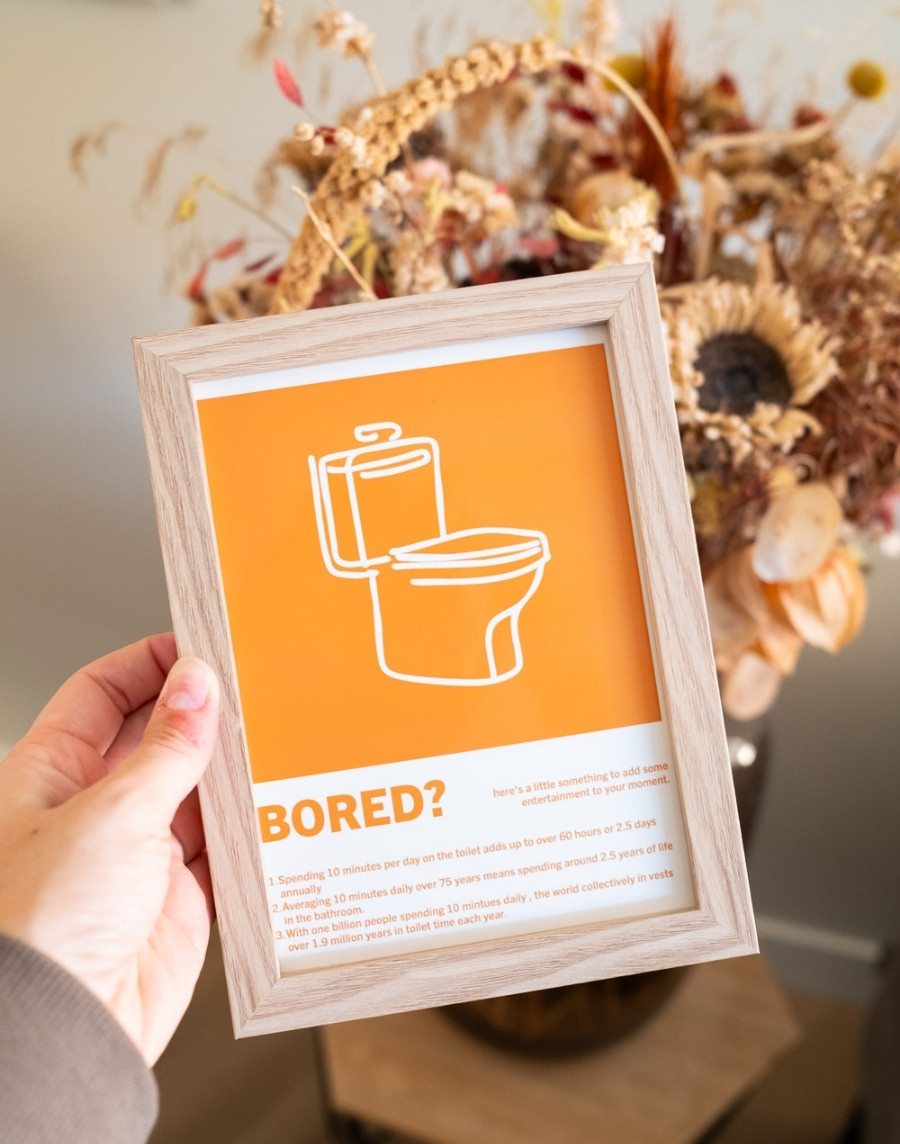 Poster - Bored oranje - Afbeelding 2