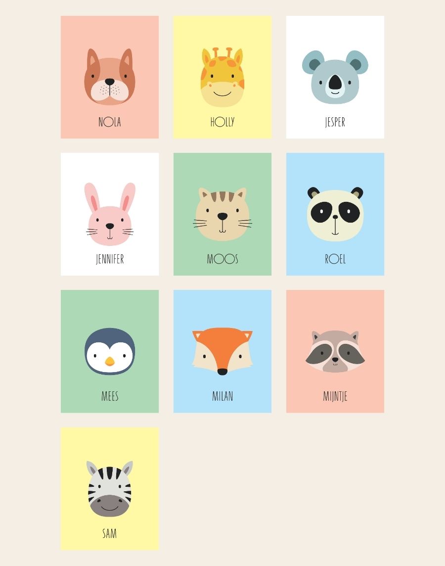 Poster - Gepersonaliseerd dier - Afbeelding 2