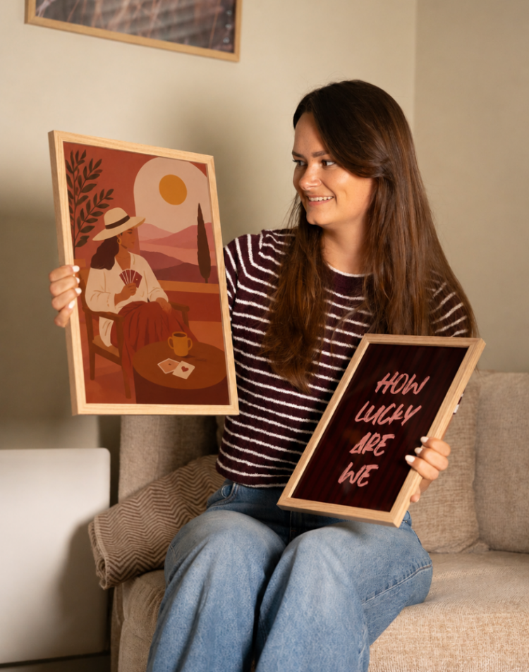 Playing cards en Lucky poster